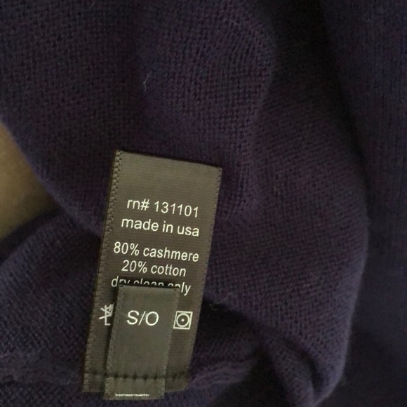 NWT Beryll Luxury Long Navy Cashmere Coat Cardigan One Size - Picture 4 of 5